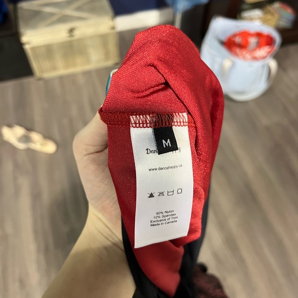 Custom Leopard Rhiestone Fringe Dance Costume - Picture 4 of 6